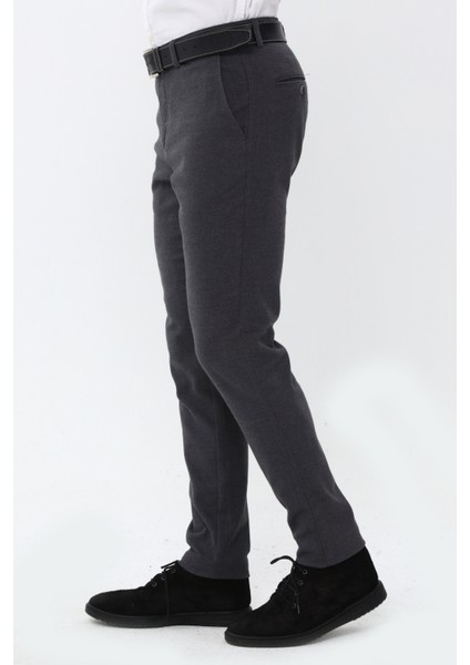 Gri Dokuma Pamuk Karışımlı Chino Erkek Pantolon indirimleri