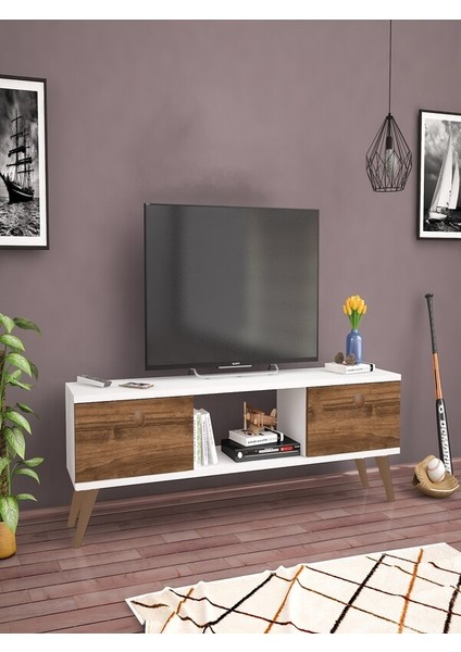 Eda Beyaz-Haliç 140 cm Tv Ünitesi