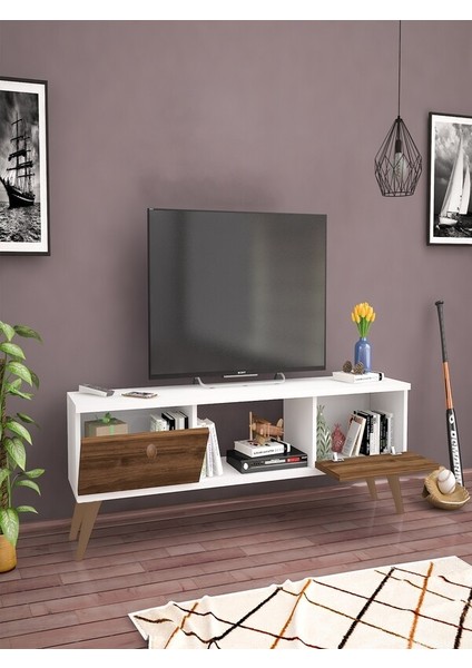 Eda Beyaz-Haliç 140 cm Tv Ünitesi