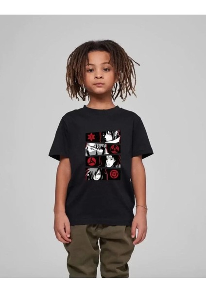 Çocuk Baskılı T-Shirt - Siyah