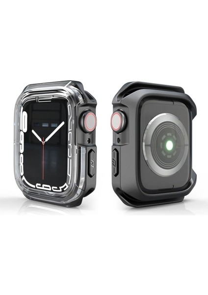 Apple Watch 42MM Uyumlu Watch Gard 08 Sert Pc + Silikon Koruyucu