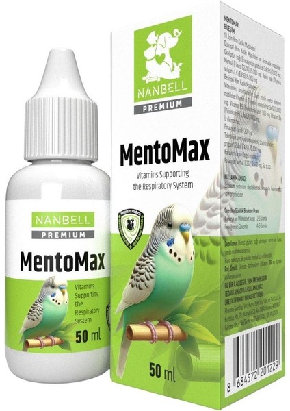 Mentomax – Nanbell Solunuum Yolu Sağlığı ve Iltiihap Giderici Vitamin (30 Ml)