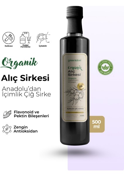 Greenlabel Organik Alıç Sirkesi 500ML
