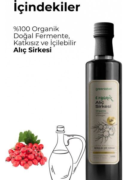 Greenlabel Organik Alıç Sirkesi 500ML