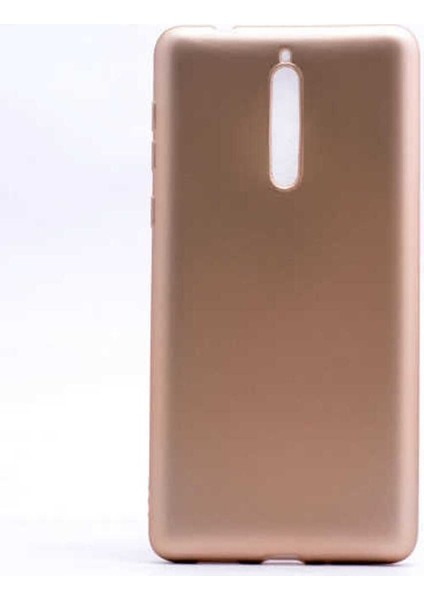 Nokia 8 Uyumlu Kılıf Premier Silikon Kapak, Gold