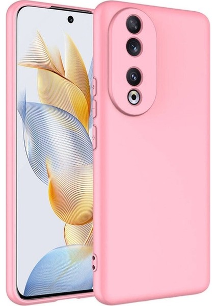 Huawei Honor 90 Uyumlu Kılıf Mara Lansman Kapak, Pembe