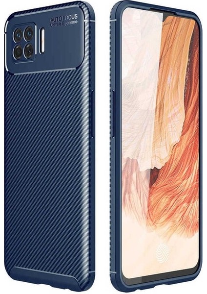 Oppo A73 Uyumlu Kılıf Negro Silikon Kapak, Lacivert