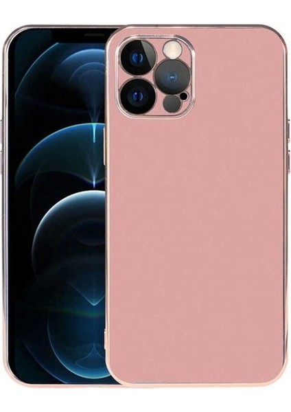 Apple iPhone 12 Pro Uyumlu Kılıf Viyana Kapak, Rose Gold