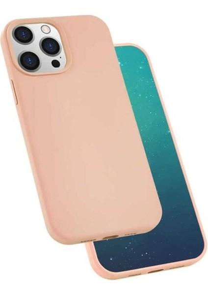Apple iPhone 13 Pro Uyumlu Kılıf Silk Silikon, Pembe