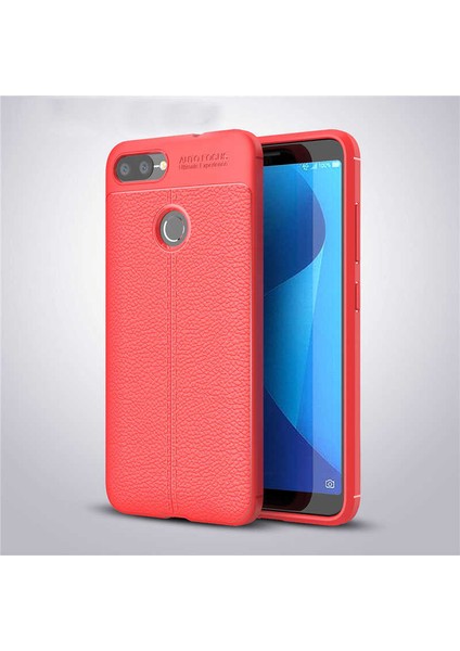 Asus Zenfone Max Plus (M1) ZB570TL Uyumlu Kılıf Niss Silikon Kapak, Kırmızı
