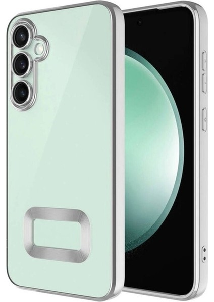Samsung Galaxy S23 Fe Uyumlu Kılıf Kamera Korumalı Logo Gösteren Omega Kapak