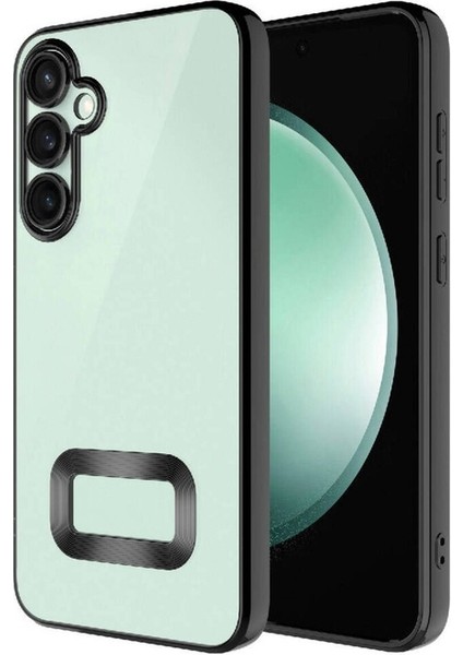 Samsung Galaxy S23 Fe Uyumlu Kılıf Kamera Korumalı Logo Gösteren Omega Kapak