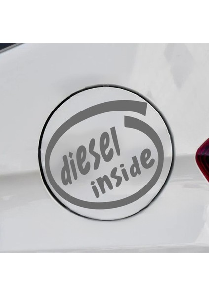 Diesel İnside Sticker - Yakıt Deposu Sticker - Oto Sticker - Araba Sticker - Araç Sticker