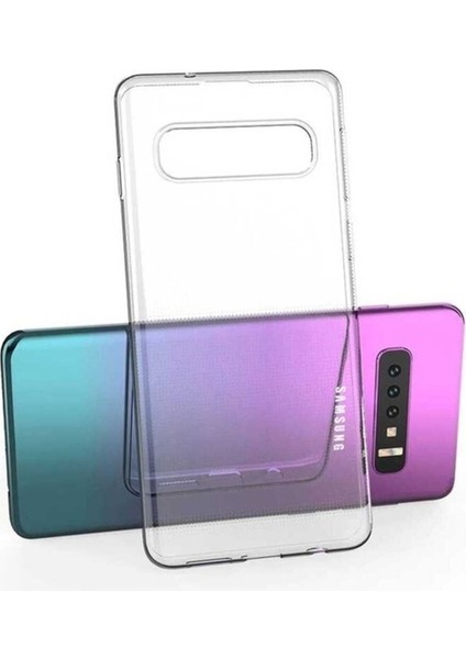 Samsung Galaxy S10 Plus Uyumlu Kılıf Kamera Korumalı Süper Silikon Kapak
