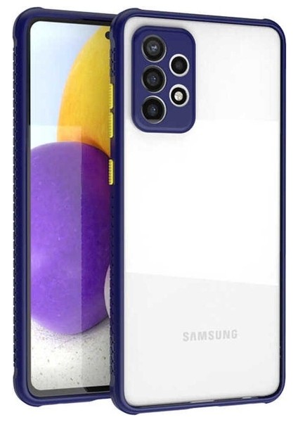 Samsung Galaxy A72 Uyumlu Kılıf Kaff Kapak, Lacivert