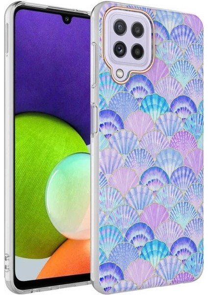 Samsung Galaxy M22 Uyumlu Kılıf Bella Kapak, Lila