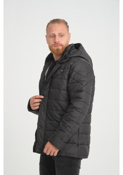 Erkek Kapüşonlu Kaban modelleri