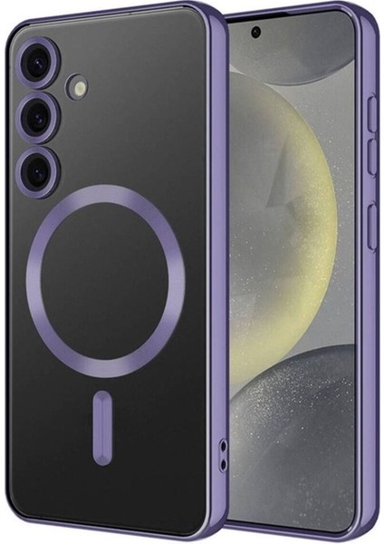 Samsung Galaxy S24 Plus Uyumlu Kılıf Kamera Korumalı Magsafe Wireless Şarj Özellikli Demre Kapak