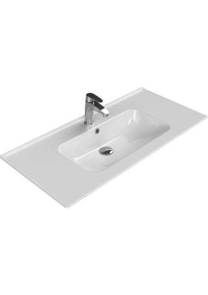 Etajerli Lavabo, Blue, 100 x 47 cm