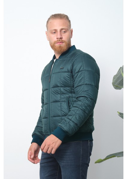 Erkek Kare Kapitoneli Pilot Mont