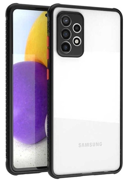 Samsung Galaxy A72 Uyumlu Kılıf Kaff Kapak, Siyah