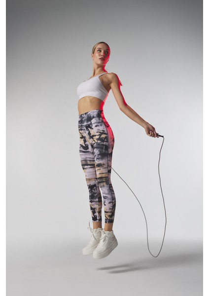 Renkli Kadın Spor Tayt