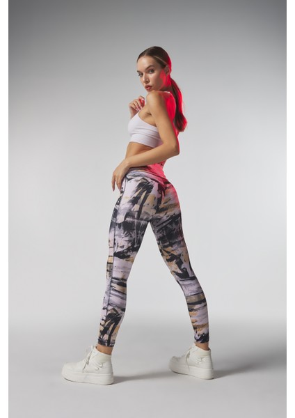 Renkli Kadın Spor Tayt