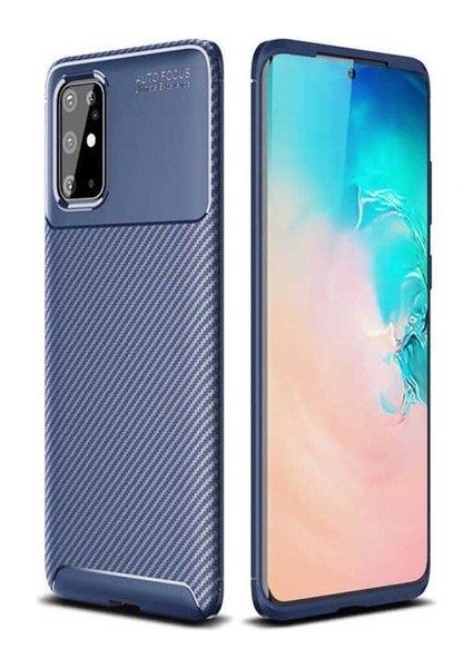 Samsung Galaxy S20 Plus Uyumlu Kılıf Negro Silikon Kapak, Lacivert