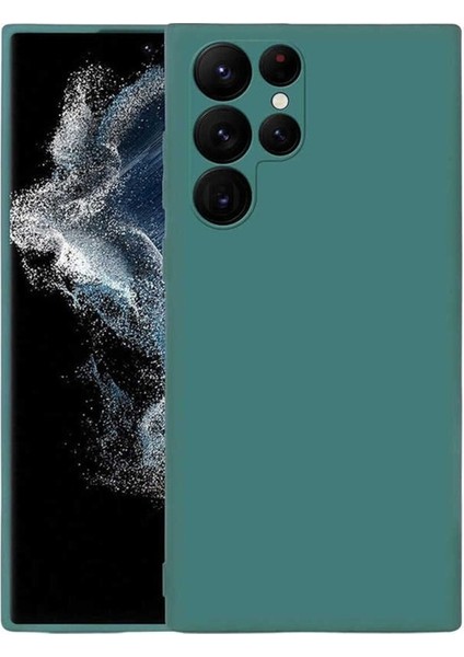 Samsung Galaxy S22 Ultra Uyumlu Kılıf Mara Lansman Kapak, Koyu Yeşil