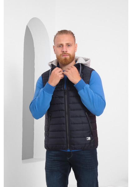 Erkek Bakır Çıkarılabilir Kapüşonlu Şişme Mont fiyatları