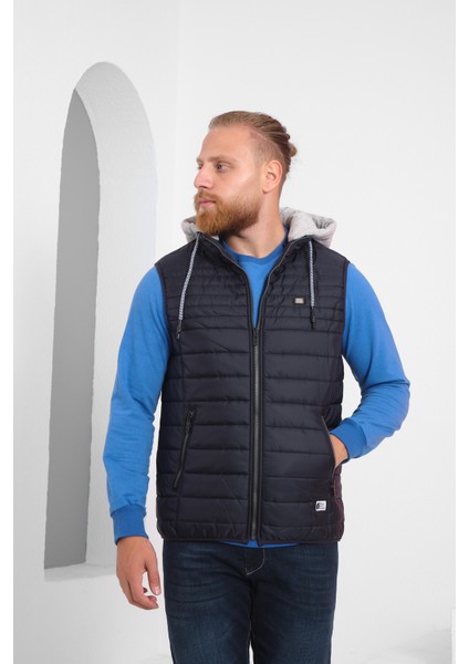 Erkek Bakır Çıkarılabilir Kapüşonlu Şişme Mont modelleri