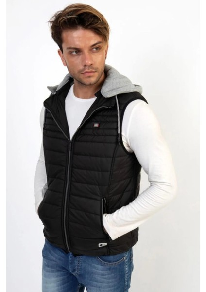 Erkek Bakır Çıkarılabilir Kapüşonlu Şişme Mont fiyatları