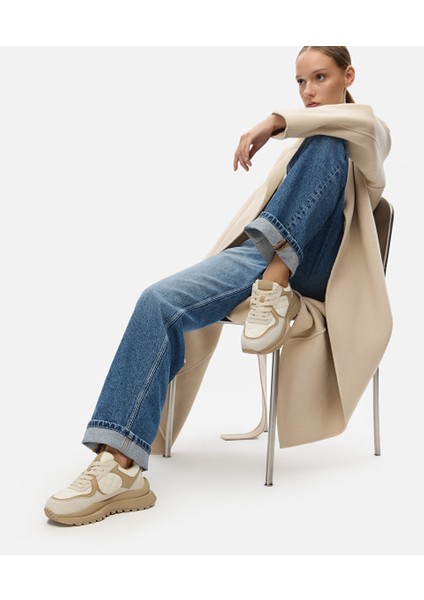 Kontrast Dokulu Bağcıklı Sneaker IW6240062022023 fiyatları