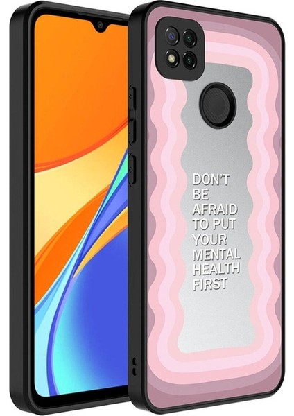 Xiaomi Redmi 9c Uyumlu Kılıf Aynalı Desenli Kamera Korumalı Parlak Mirror Kapak - Ayna