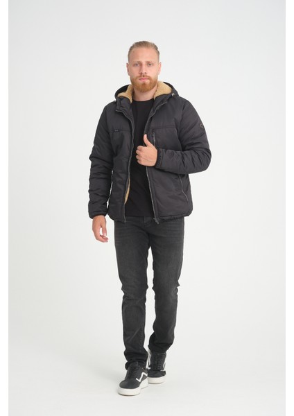 Erkek Içi Kürklü Su ve Rüzgar Geçirmez Kapüşonlu Kışlık Mont & Kaban fırsatları