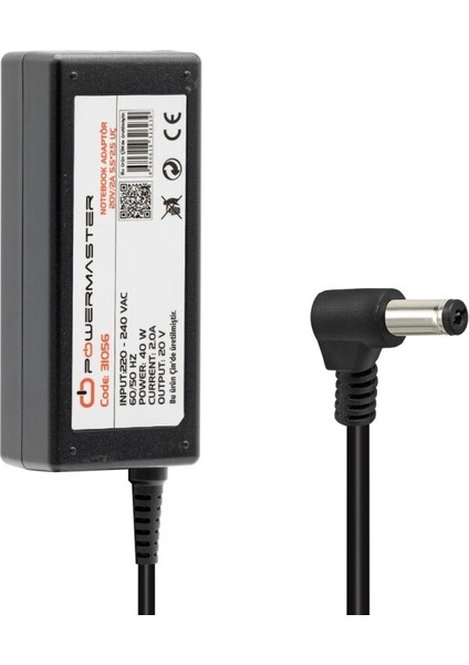 20 Volt - 2 Amper 5.5*2.5 Uçlu Lenovo Ibm Notebook Adaptör