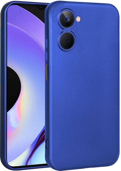 Realme 10 Uyumlu 4g Kılıf Premier Silikon Kapak, Saks Mavi