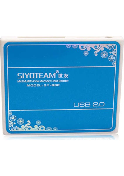 Siyoteam 5 In 1 Kart Okuyucu, Mavi