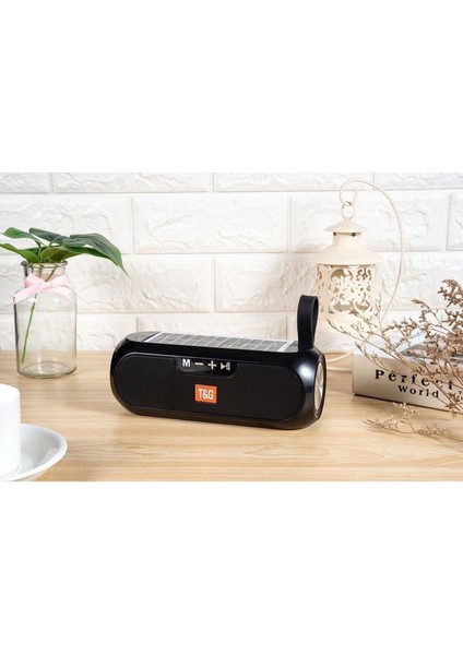 TG182 Güneş Enerjili Fm Radyo Özellikli Aux USB Kart Okuyucu Portlu Bluetooth Hoparlör Speaker fiyatları