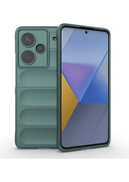 Xiaomi Redmi Note 13 Pro Plus 5g Uyumlu Kılıf Esnek Tpu Oyuklu Arka Yüzey Tasarımlı Etnik Silikon Kapak