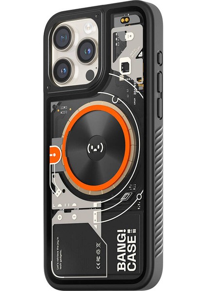 iPhone 14 Pro Max Kılıf Özelleştirilebilir 3 Fonksiyonlu Bluetooth Bağlantılı Bitmo Lab Bangcase Akıllı Magsafe Kapak