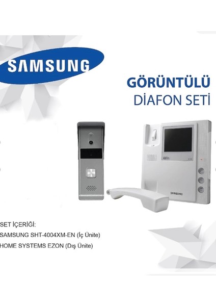 Sht-4004Xa-En Görüntülü Kapı Telefon Seti