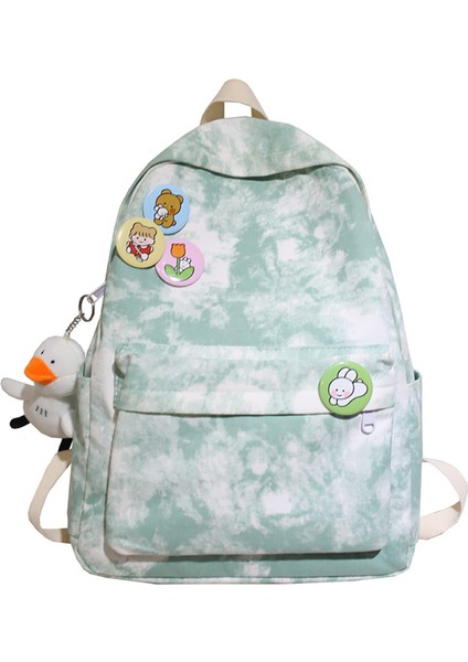 Büyük Kapasiteli Kanvas Aşınmaya Dayanıklı Öğrenci Sırt Çantası (Yurt Dışından)