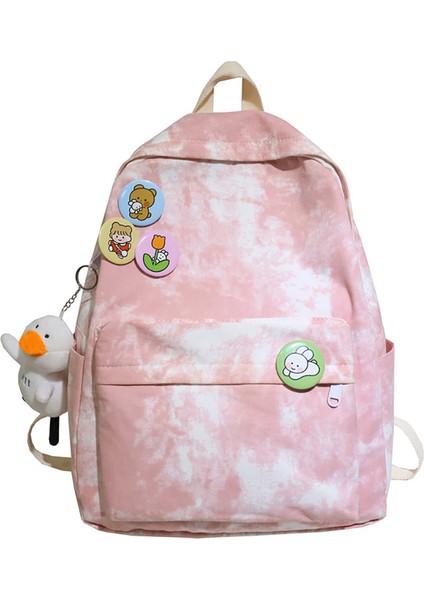 Büyük Kapasiteli Kanvas Aşınmaya Dayanıklı Öğrenci Sırt Çantası (Yurt Dışından)