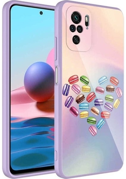 Xiaomi Redmi Note 10S Uyumlu Kılıf Kamera Korumalı Desenli Sert Silikon Epoksi Kapak