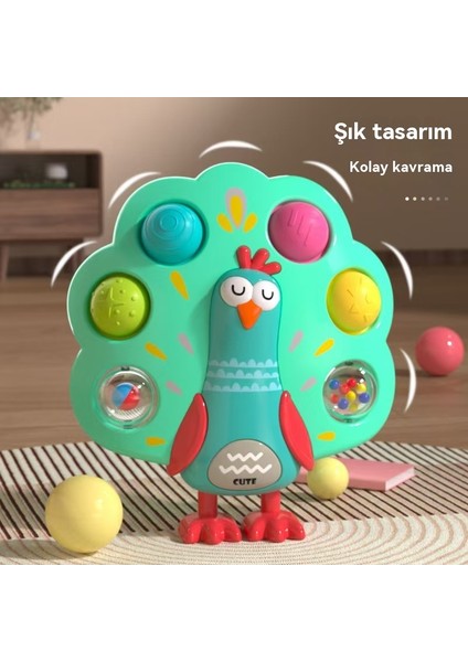 Bebek Çocukların Oyuncağı Peacock Bastırıyor Bubble Müzikçi Cricket Bebek Puzzle Finger Eğitim Müzik Oyunu (Yurt Dışından) fiyatları