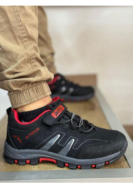Bantlı Unisex Kısa Çocuk Spor Outdoor Ayakkabı-Lacivert Fuji