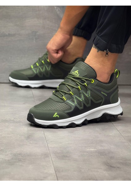 Su Geçirmez Trekking Sneaker Ayakkabı-Haki fiyatları