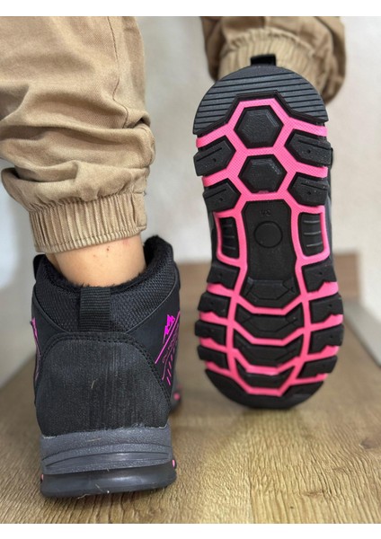 Bantlı Unisex Uzun Çocuk Spor Outdoor Ayakkabı-Siyah-Fuji fiyatları