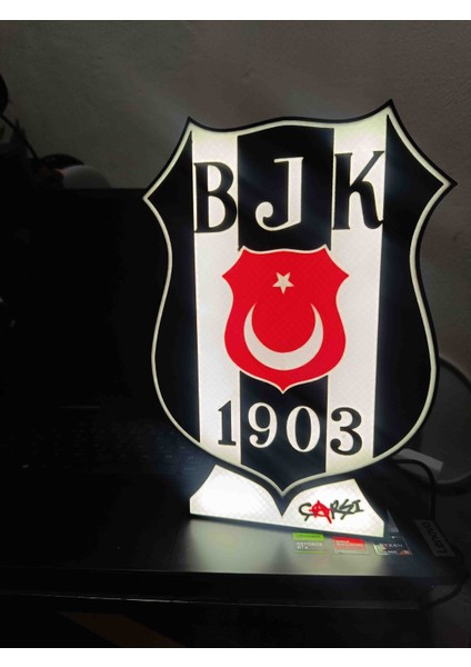 LED Işıklı Beşiktaş  Tablo